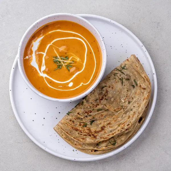 Murgh Makhani With Dhaniya Paratha